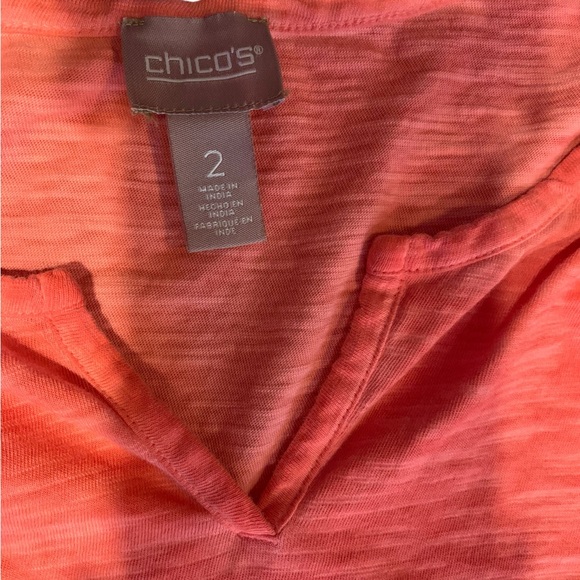 Chico's Women's Blouse. Pretty Details on Shoulders, V Neck Design - Picture 5 of 8